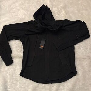 Y-3 Black Zip Up Sweater